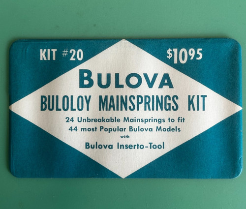 Bulova buloloy mainsprings - -,